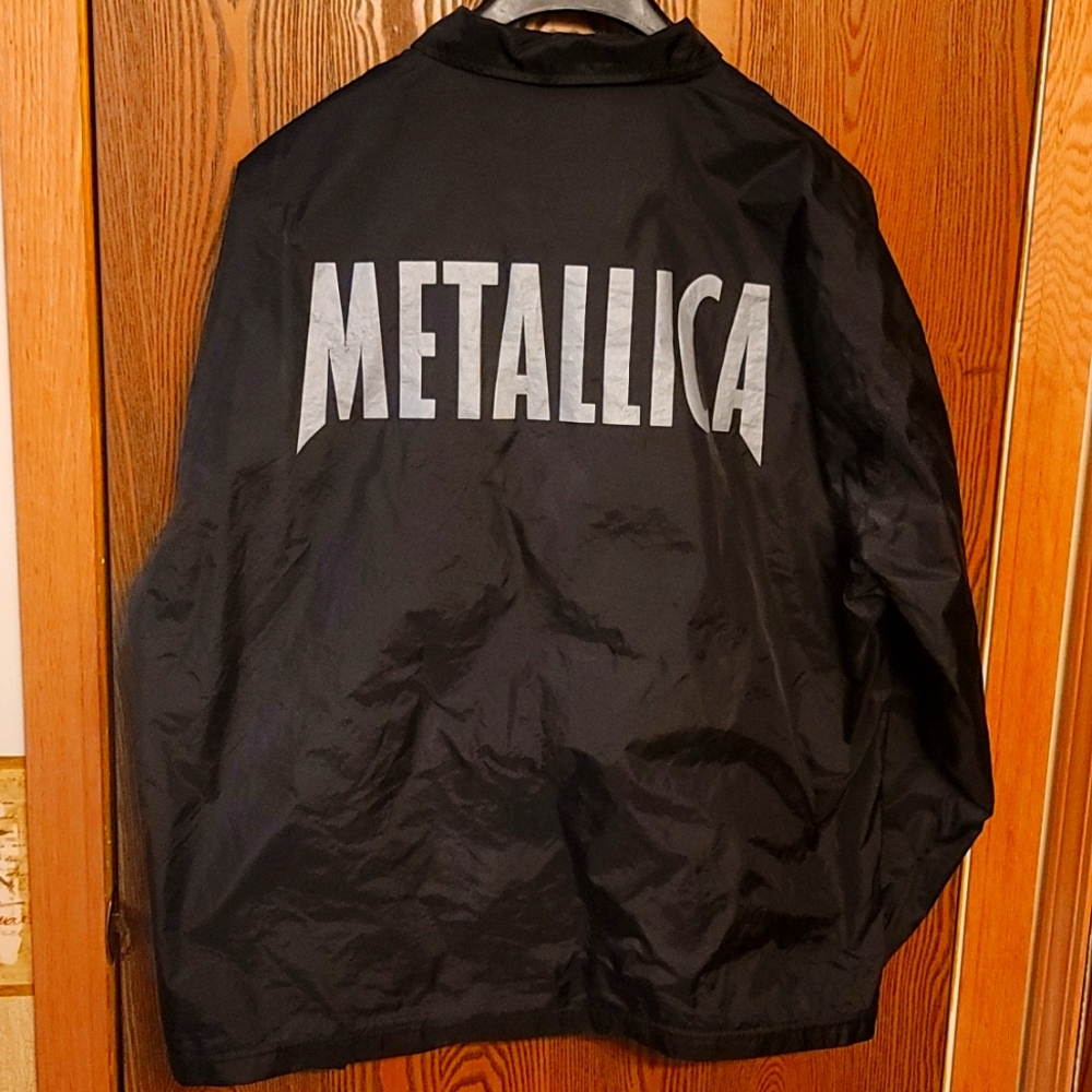 Vintage 90s Metallica Ninja Star Windbreaker XL